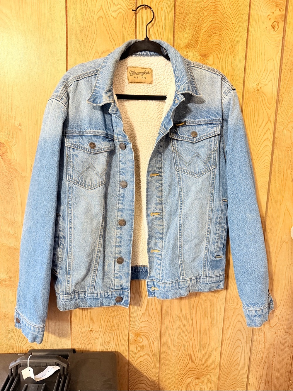Wrangler Light Blue Sherpa-Lined Denim Jacket - Women